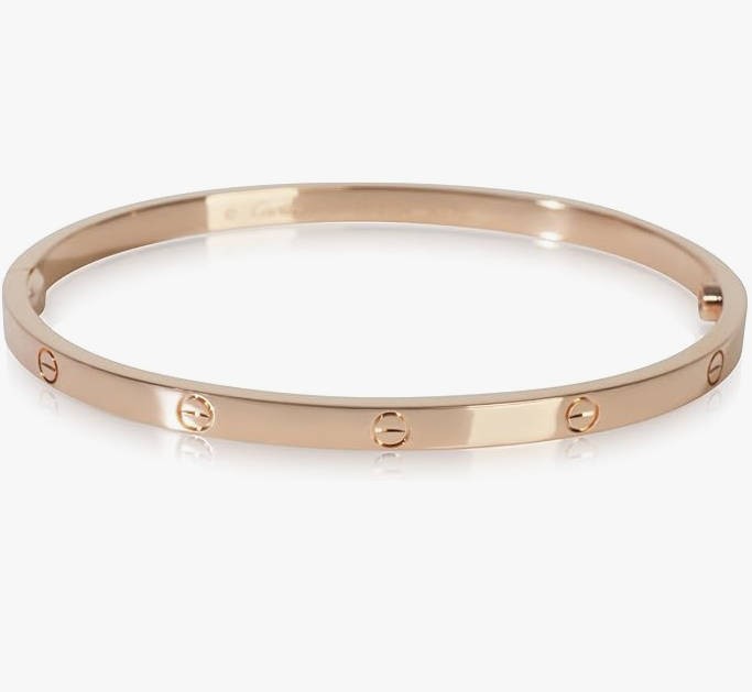 Cartier Pre-Loved Small Model Love Bracelet, Rose Gold, 17 cm